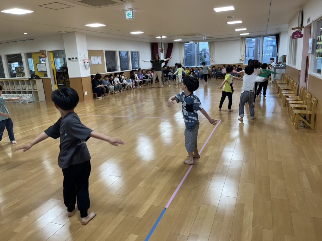3クラス合同リズム