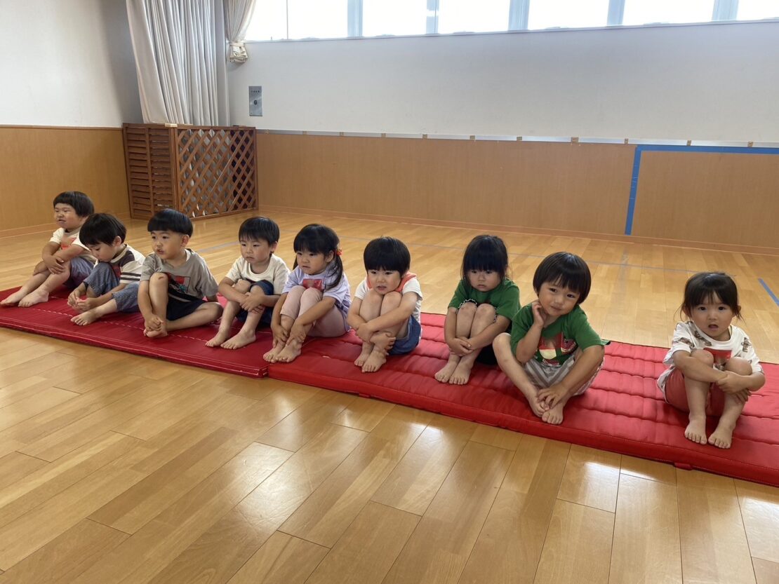 体操教室　一生懸命です